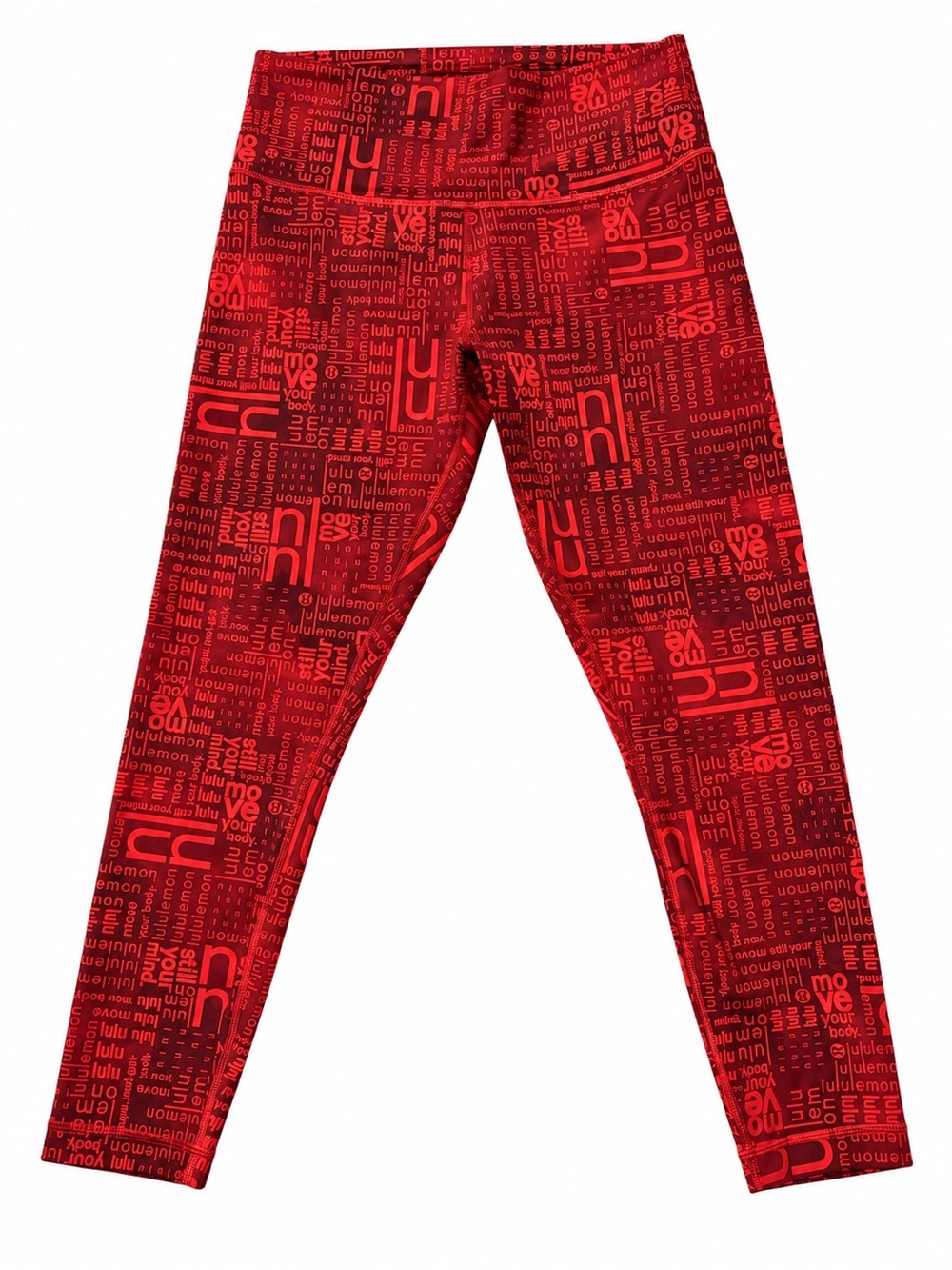 Lululemon Wunder Train high-rise leggings w/all-over logo